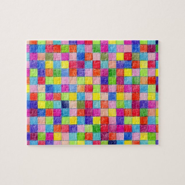 Färg Färgad i Pappra  Mönster Pussel (Horisontell)