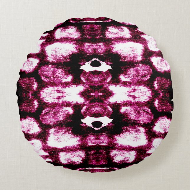 Färg-färgbakgrund. Aquarelle Art. Liquid Bläck Rund Kudde (Framsidan)