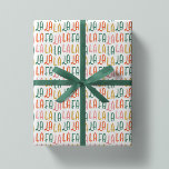 Färg färglös helgdag i gryningen roligt presentpapper<br><div class="desc">Fa la la la la! Dekka alla salar och julklappar! Den här julomslutningen är papper och söt och färgstark och gör ett roligt för att omkullkasta alla julklappar. Hitta samordnande Juletiketter,  klistermärken,  kort med mera i Lea Delaveris Design La-samlingen!</div>