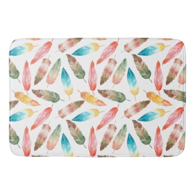 Färg Feathers Badrumsmatta (Framsidan)