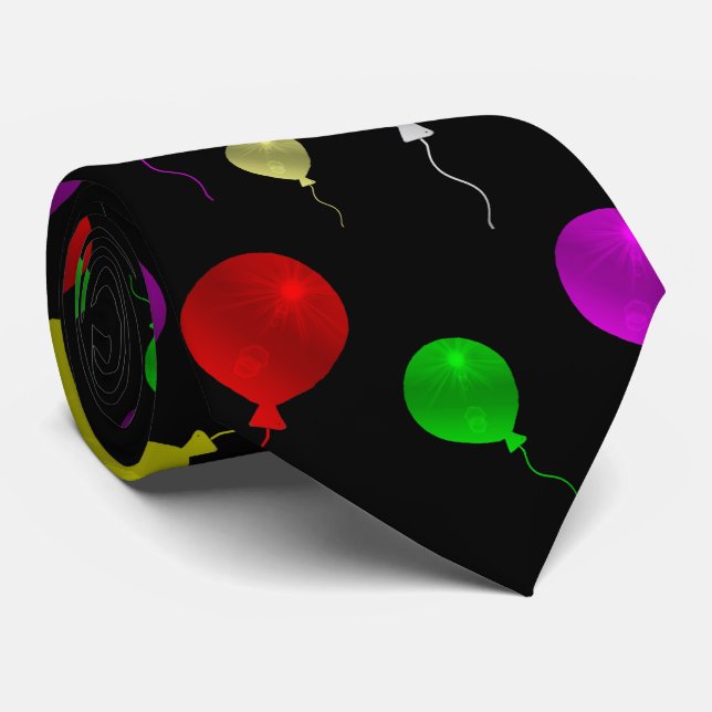 färg, firande, kul, semester, fest, ballong, slips (Rullad)