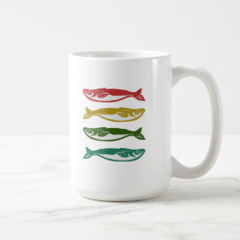 Färg Fish Kaffemugg