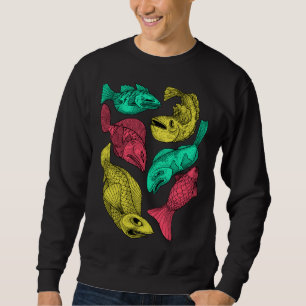 Färg Fish Lång Ärmad Tröja