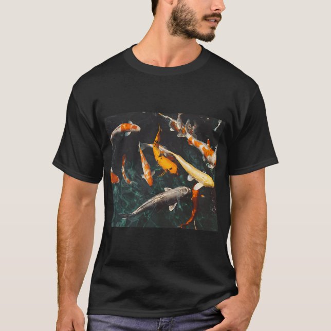 Färg fisk i havet t shirt (Framsida)