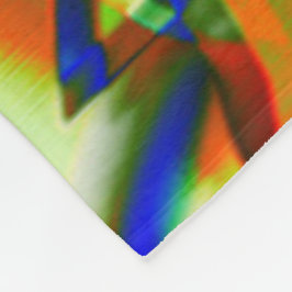 Färg fläckar på böjda grönboksremsor fleecefilt