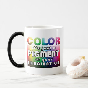 Färg: Fläktpigment av fantasin FÄRG FÖRÄNDRAT Magisk Mugg