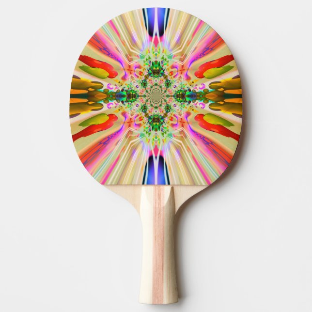 Färg Flares Ping Pong Paddle Pingisracket (Framsidan)