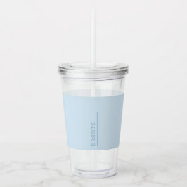 Färg Flow monogram isblått akryltub Take Away Mugg