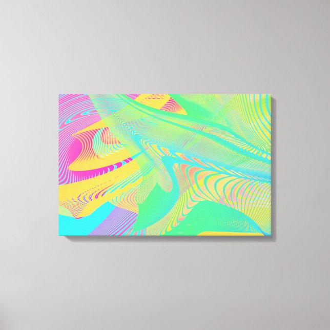 FÄRG FLUO - Fractal Art - Canvastryck (Framsida)