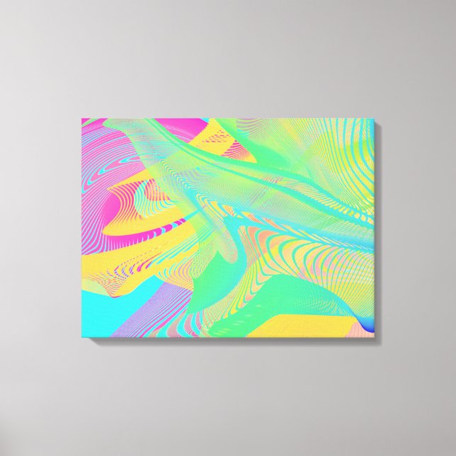 FÄRG FLUO - Fractal Art - Canvastryck (Framsida)