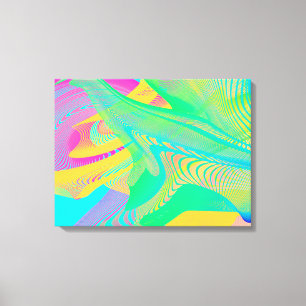 FÄRG FLUO - Fractal Art - Canvastryck