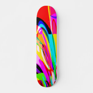 Färg Fontän Skateboard Bräda 19,5 Cm