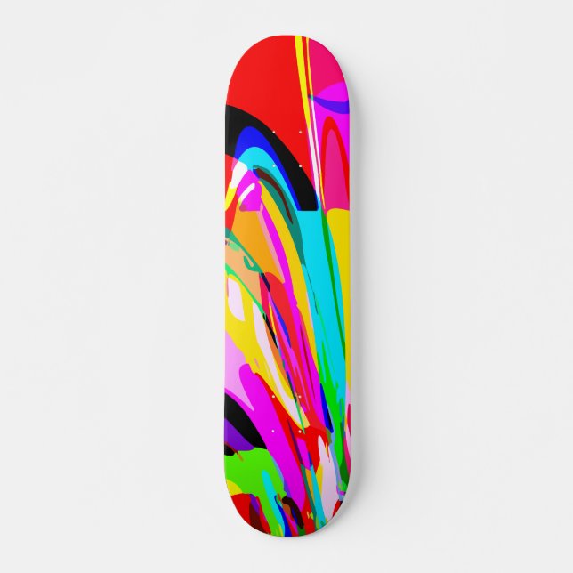 Färg Fontän Skateboard Bräda 19,5 Cm (Framsida)