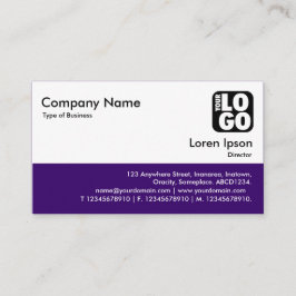 Färg Footer - djup Lila Visitkort