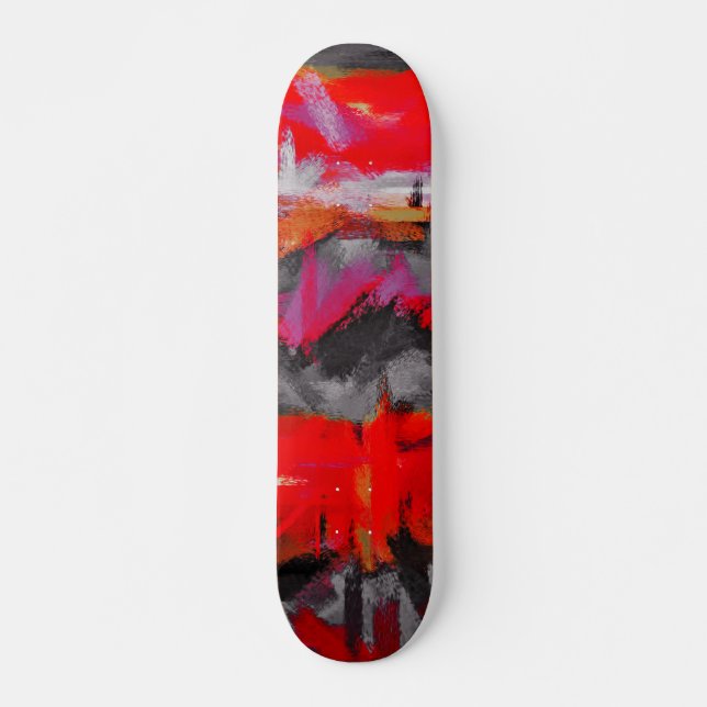 Färg för abstrakt mini skateboard bräda 18,5 cm (Framsida)