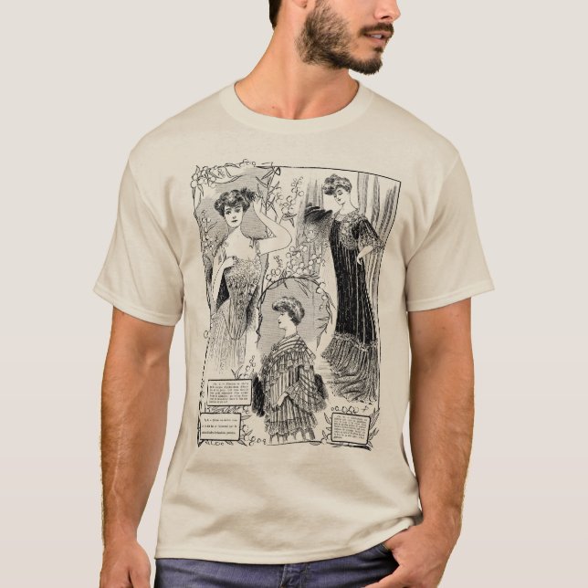 Färg för återro mode-illustration tee shirt (Framsida)