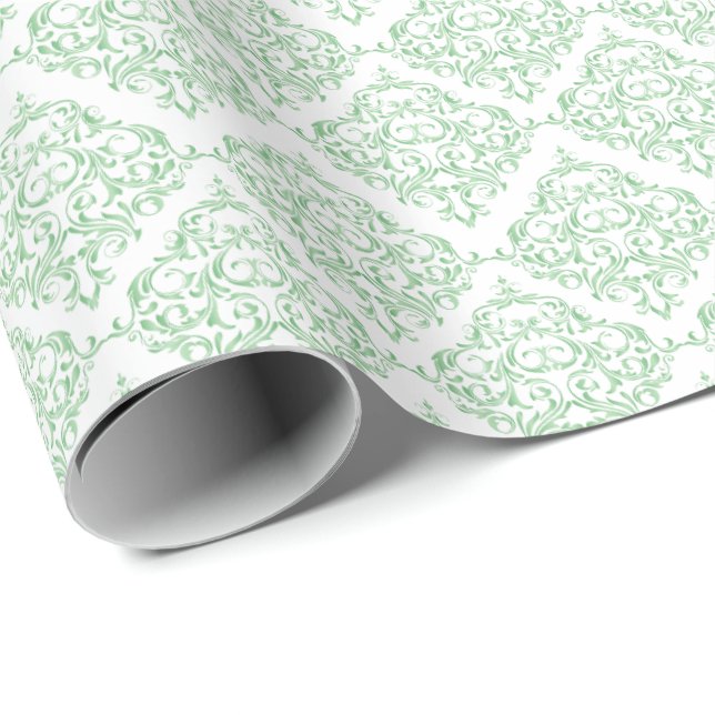 Färg för bakgrund för mönster | DIY för Mint grön Presentpapper (Rullad Hörn)