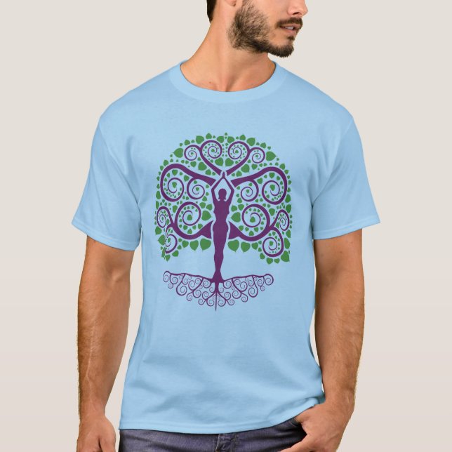 Färg för Bodhi trädTie T-shirt (Framsida)