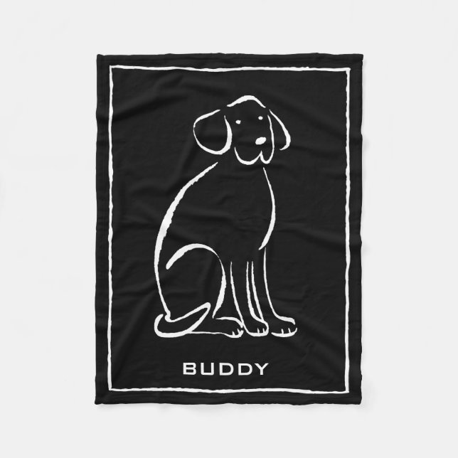 Färg för den Labradore konstplockan, tillfogar Fleecefilt (Framsidan)