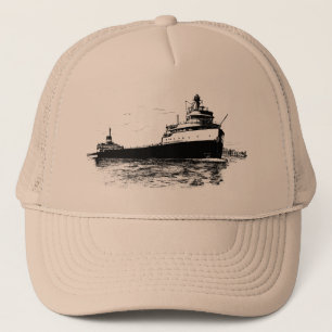 FÄRG för Edmund Fitzgerald ~-ANPASSADE Truckerkeps