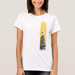 Färg för Fiskmås-pensel T Shirt