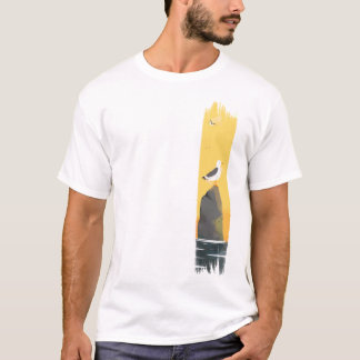 Färg för Fiskmås-pensel T Shirt