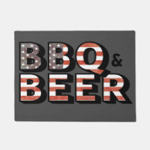 Färg för flagga för BBQ- och ölvintageUS