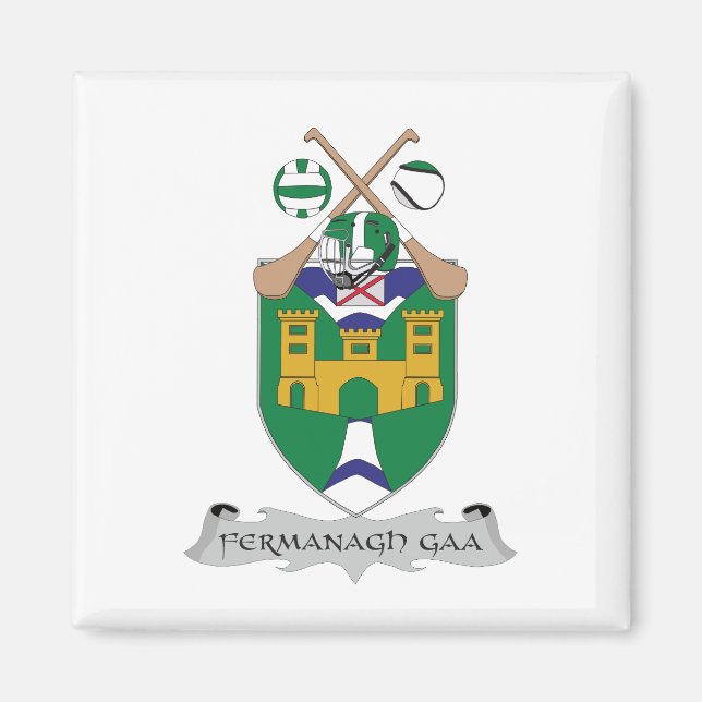 Färg för GAA-gruppen för County Fermanagh Magnet (Framsidan)