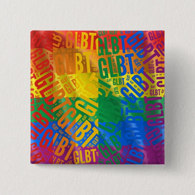 FÄRG FÖR GLBT-ORDMÖNSTER - .PNG KNAPP (Framsida)