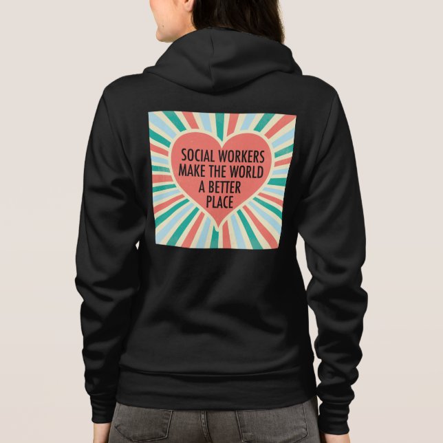 Färg för inspirationerande Social-arbetsoffert Hea T Shirt (Baksida)