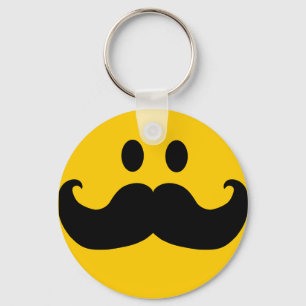 Färg för mustaschanpassadebakgrund) nyckelring
