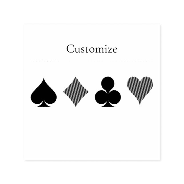 Färg för spelkort Thunder_Cove Självfärgande Stämpel (Design)