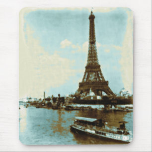Färg för vintageParis vatten Musmatta