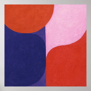"Färg-förhandling" Färgskapande Abstrakt Art Poster
