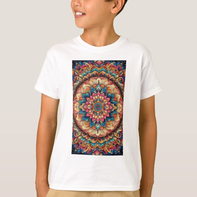 färg fullt design t shirt (Framsida)