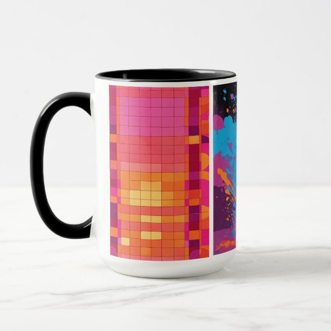 Färg fullt kaffe mugg (Vänster)