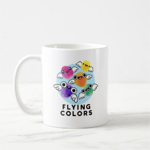 Färg Funny färglös Vingar Pun Kaffemugg