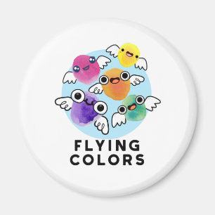 Färg Funny färglös Vingar Pun Magnet