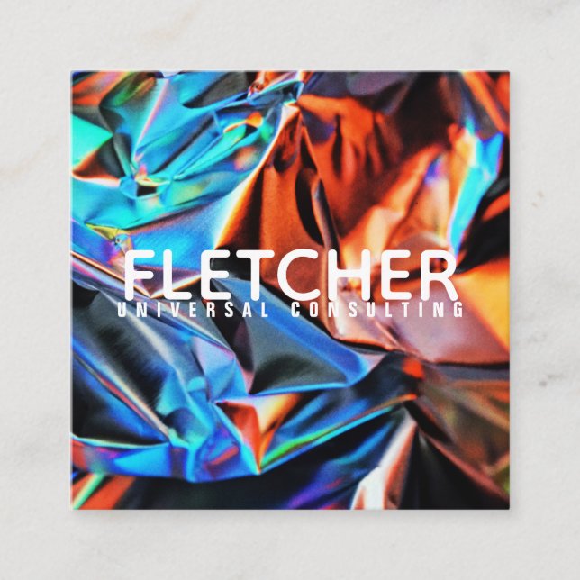 FÄRG FYRKANTIGT VISITKORT (Framsida)