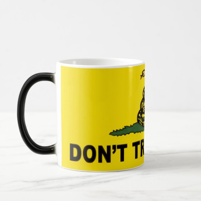 Färg Gadsden flagga kaffe mugg (Vänster)