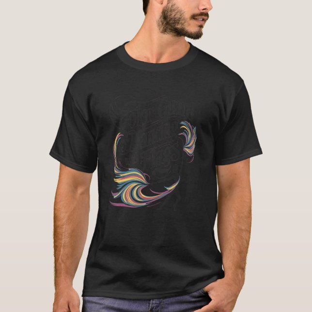 Färg Garden Dansar Med Flaggor T Shirt (Framsida)