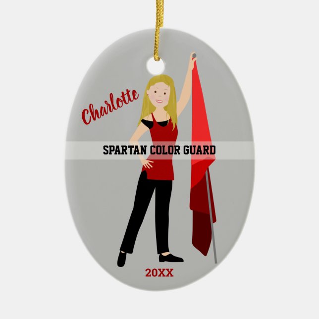 Färg-gardet med brun och svart julgransprydnad keramik (Framsidan)