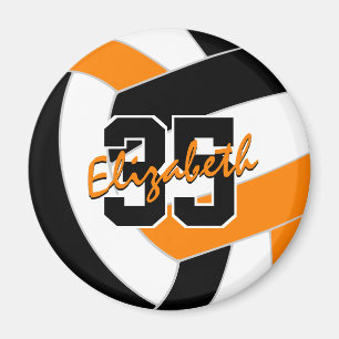 färg-gåvor från volleyball-laget i svart orange magnet
