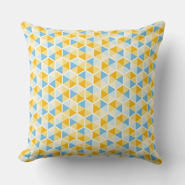 Färg Geometric Honeycomb Mönster 03 Kudde (Framsida)