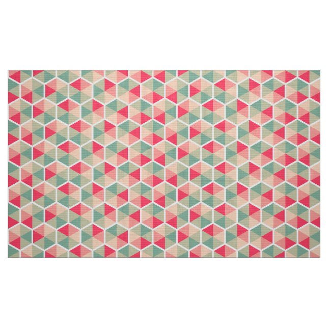 Färg Geometric Honeycomb Mönster 04 Tyg (Fat Quarter)