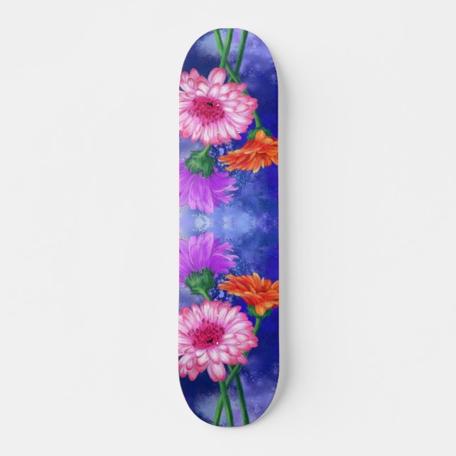 Färg Gerberas Skateboard Gift (Framsida)
