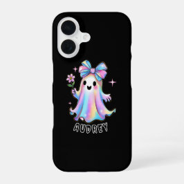 Färg Ghost-design med Bow och Flower