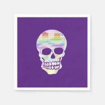 Färg Glitch Skull