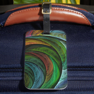 Färg Glory Modern Abstrakt Art Mönster Elegant Bagagebricka