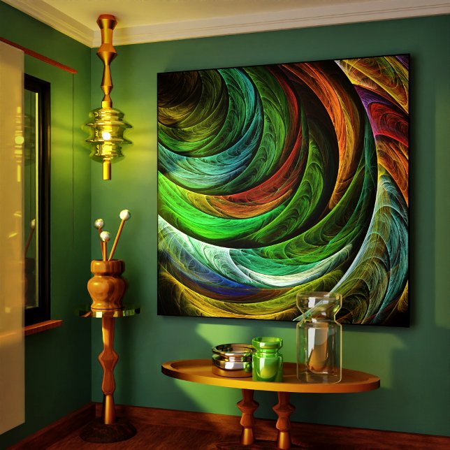 Färg Glory Modern Abstrakt Art Mönster Elegant Canvastryck (Color Glory Modern Abstract Art Pattern Elegant Canvas Print)